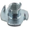 Гайка мебельная забивная врезная DIN 1624 оцинкованная сталь